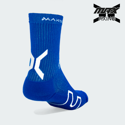 MEDIA TÉCNICA MAX SOX AZUL X BLANCO