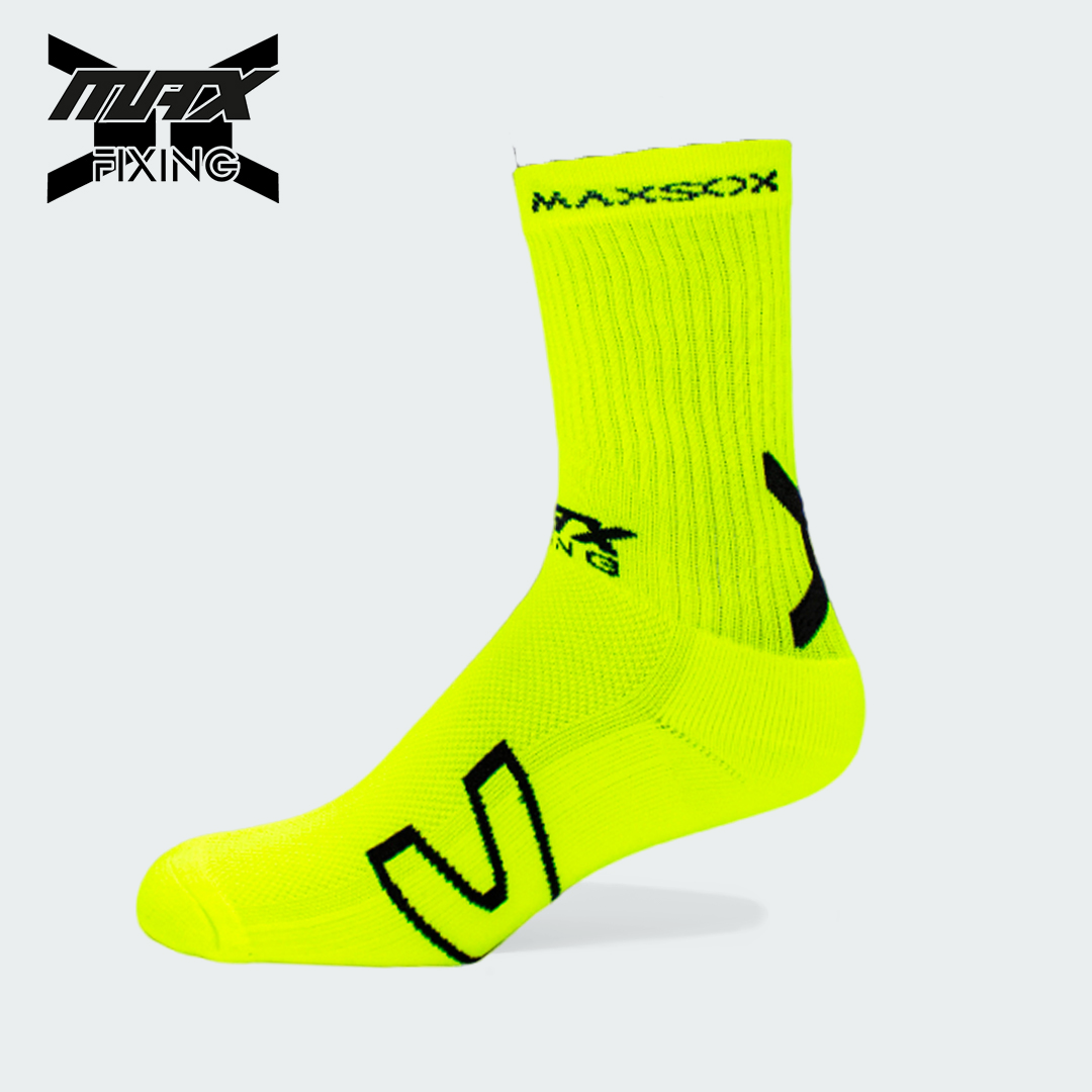 MEDIA TÉCNICA MAX SOX AMARILLO NEON