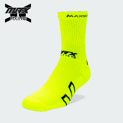 MEDIA TÉCNICA MAX SOX AMARILLO NEON