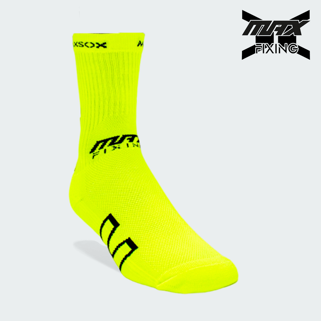 MEDIA TÉCNICA MAX SOX AMARILLO NEON