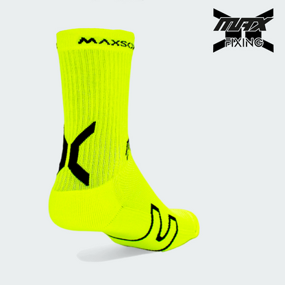 MEDIA TÉCNICA MAX SOX AMARILLO NEON